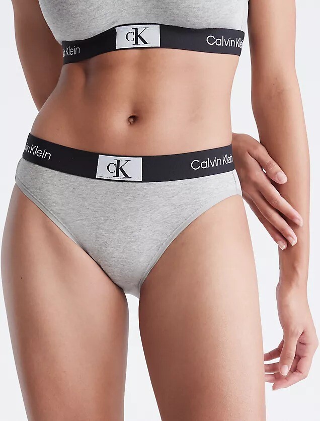 цена Трусы Calvin Klein 1996 Cotton Stretch Modern Bikini, серый