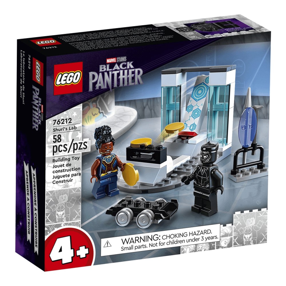 Конструктор LEGO Marvel Black Panther Лаборатория Шури 76212, 58 деталей