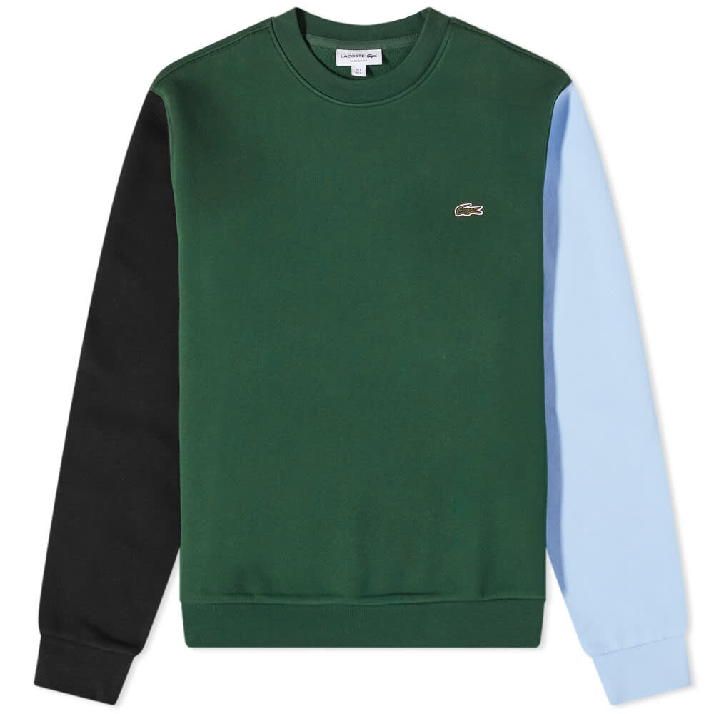 

Толстовка Lacoste Colour Block Crew Sweat, Зеленый