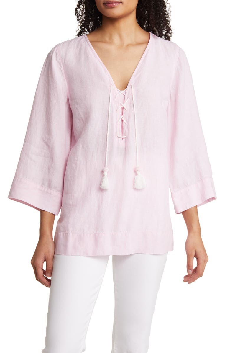 

Льняная туника на шнуровке Costalina TOMMY BAHAMA