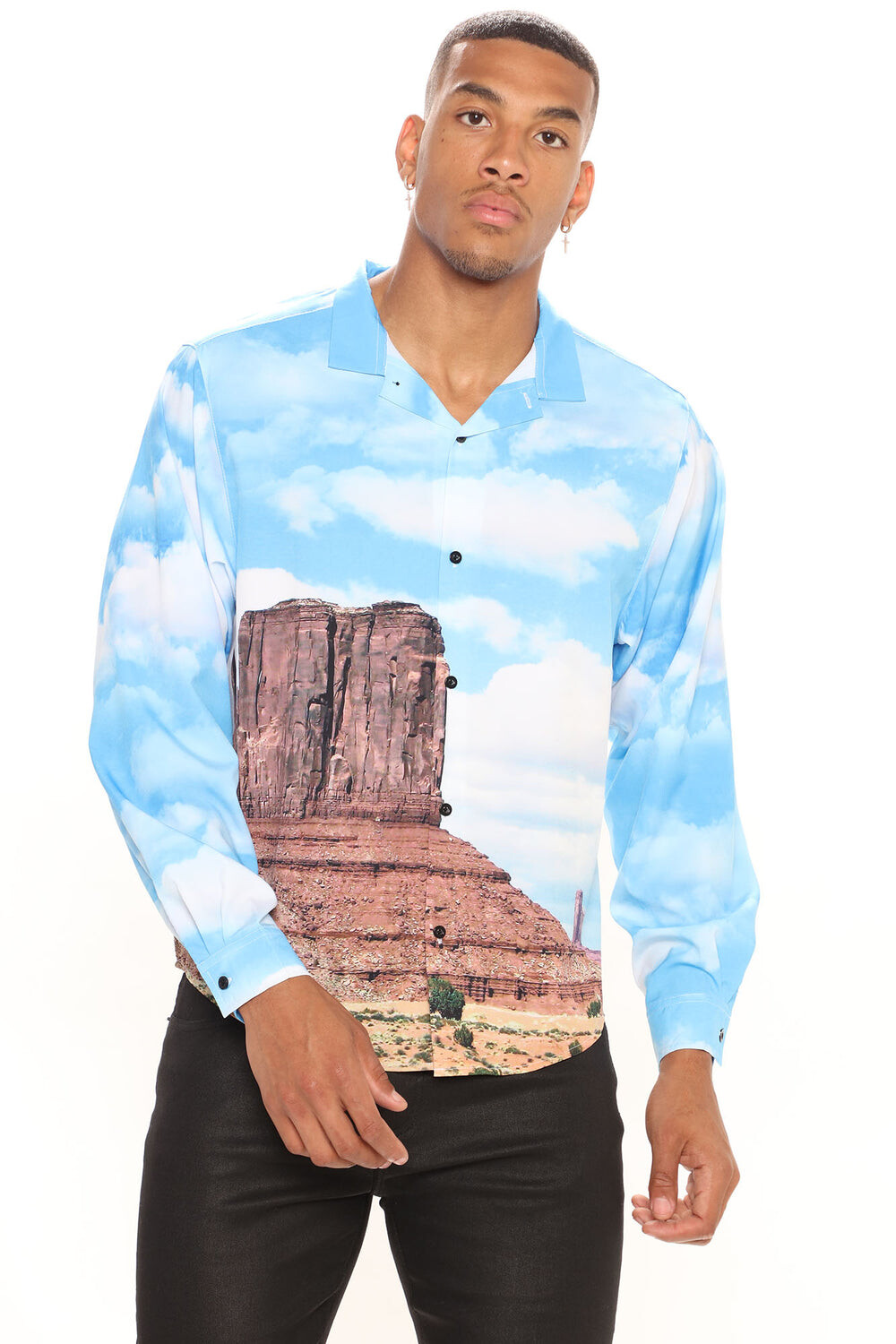 

Рубашка Fashion Nova 2022107958, синий