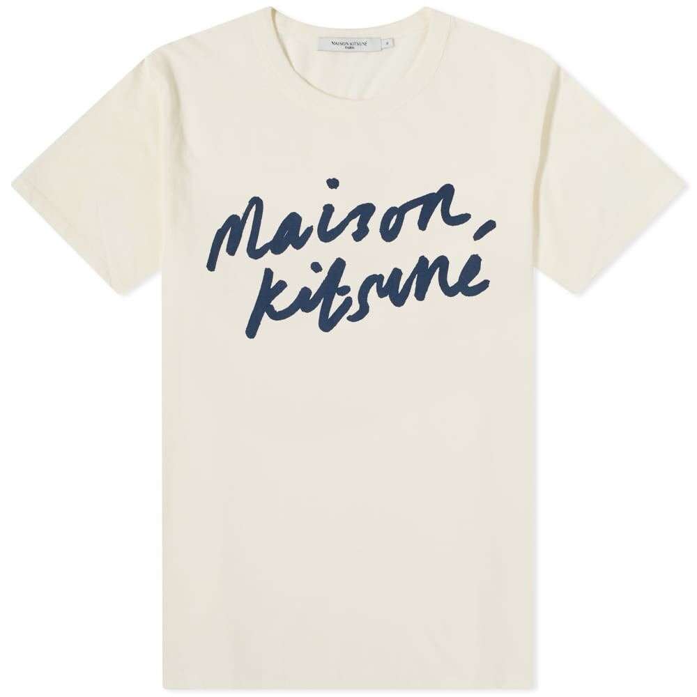

Футболка Maison Kitsuné Handwriting Tee, Белый