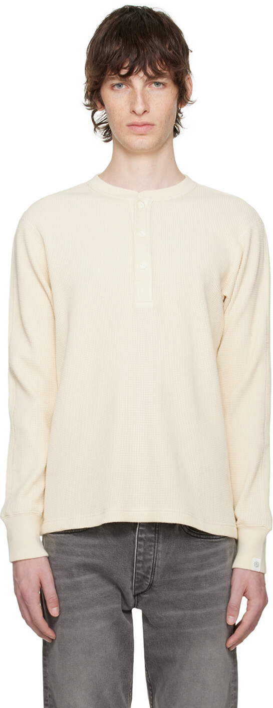 

Henley, окрашенный в одежде Off-White rag & bone, Белый