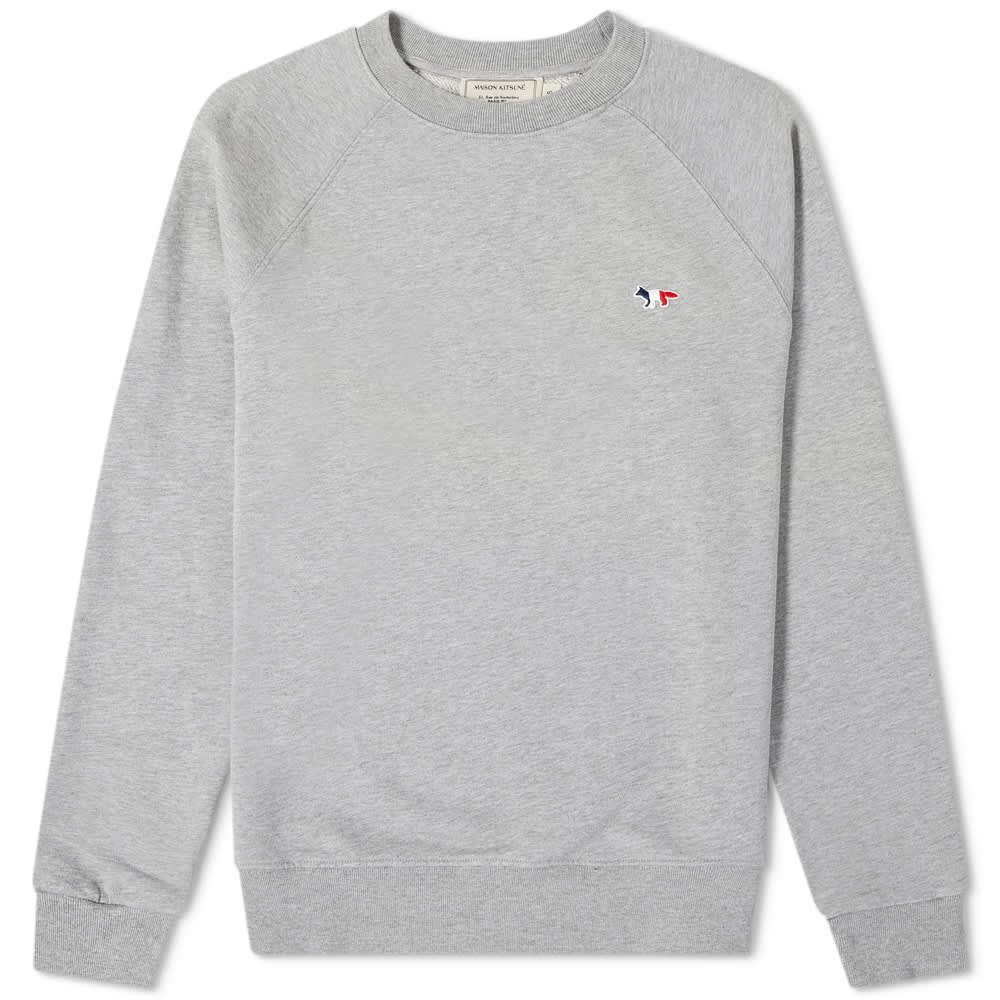 

Толстовка Maison Kitsuné Tricolour Fox Patch Crew, Серый