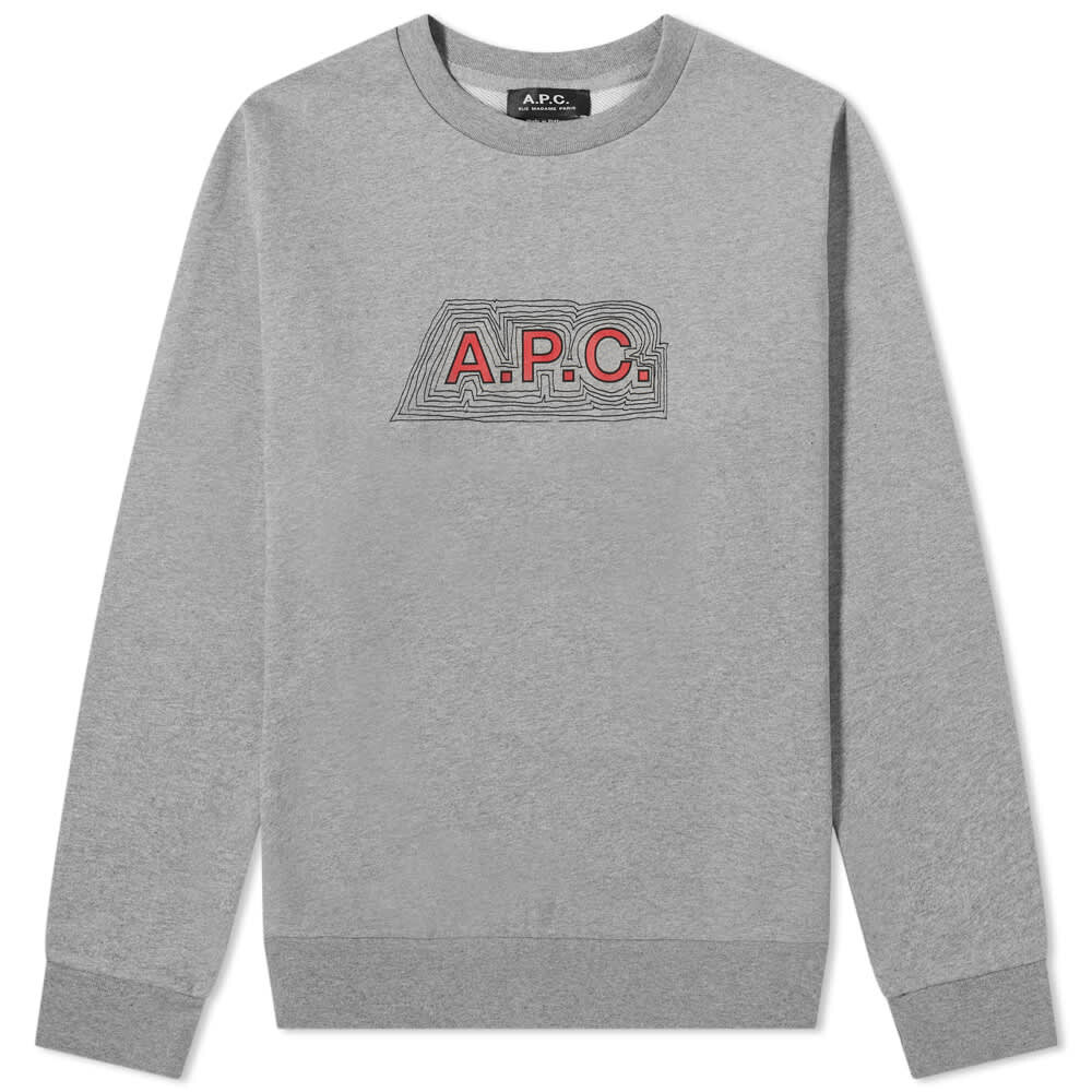 

Толстовка A.P.C. James Logo Crew Sweat, Серый