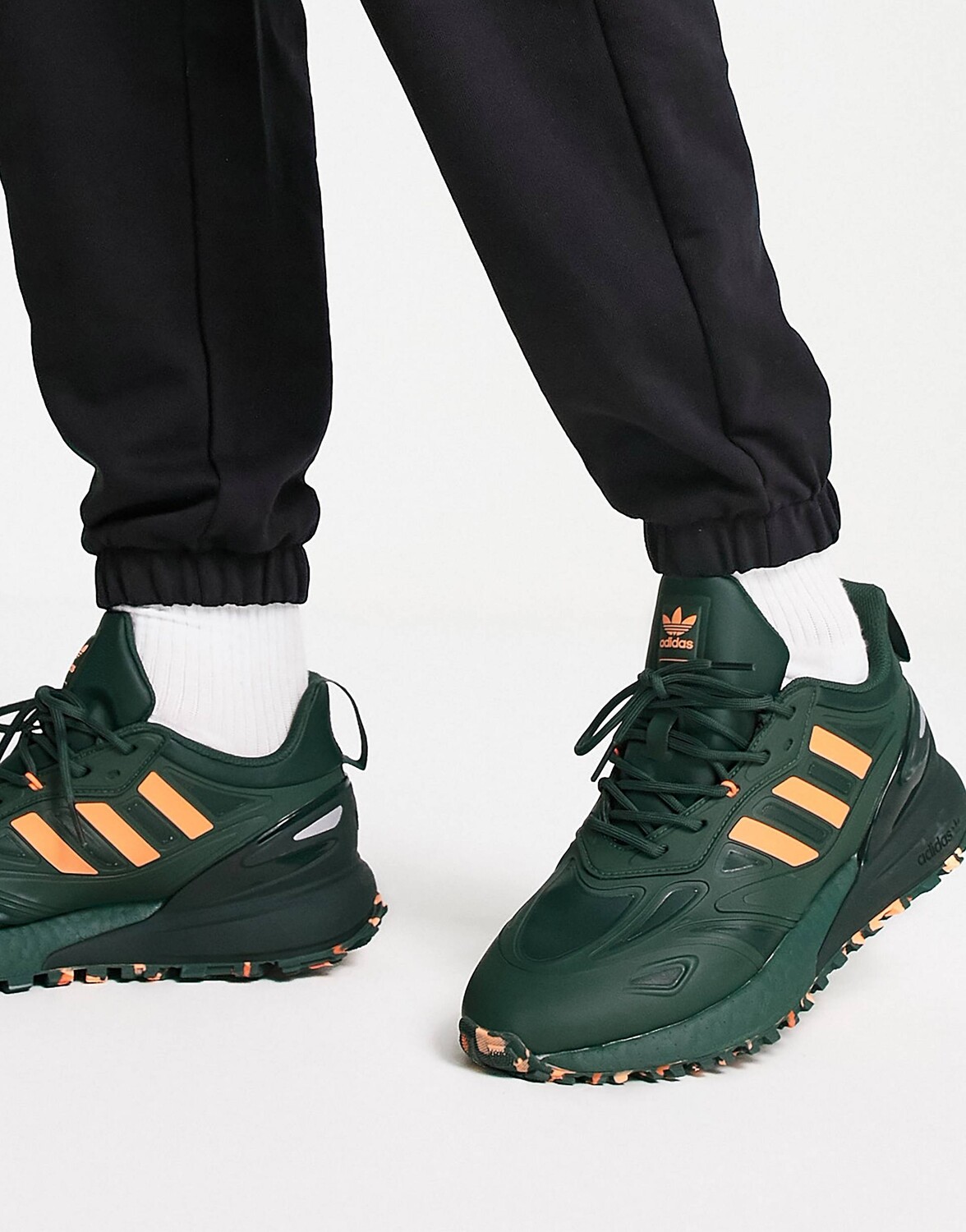 

Кроссовки adidas Originals 1K Boost, зеленый/оранжевый