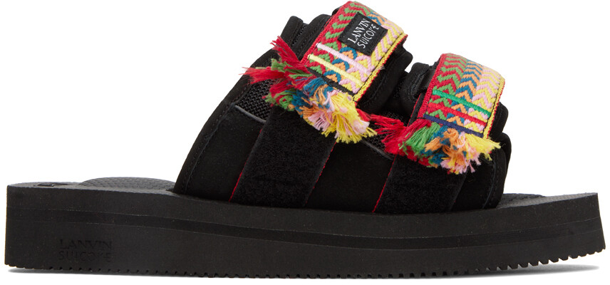 

Черные сандалии без застежек Suicoke Edition Lanvin