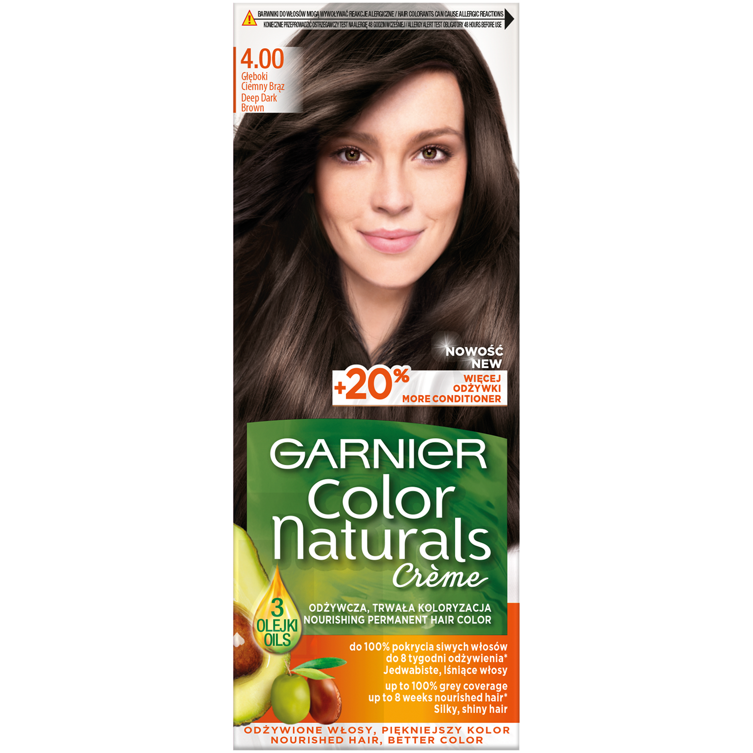 Garnier Color Naturals Créme краска для волос 4.00 глубокий темно-русый, 1  упаковка – заказать из-за рубежа в «CDEK.Shopping»