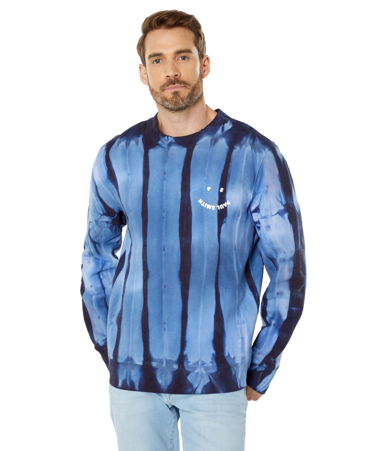 

Свитшот Paul Smith, Reg Fit Sweatshirt Happy Tie-Dye, Синий