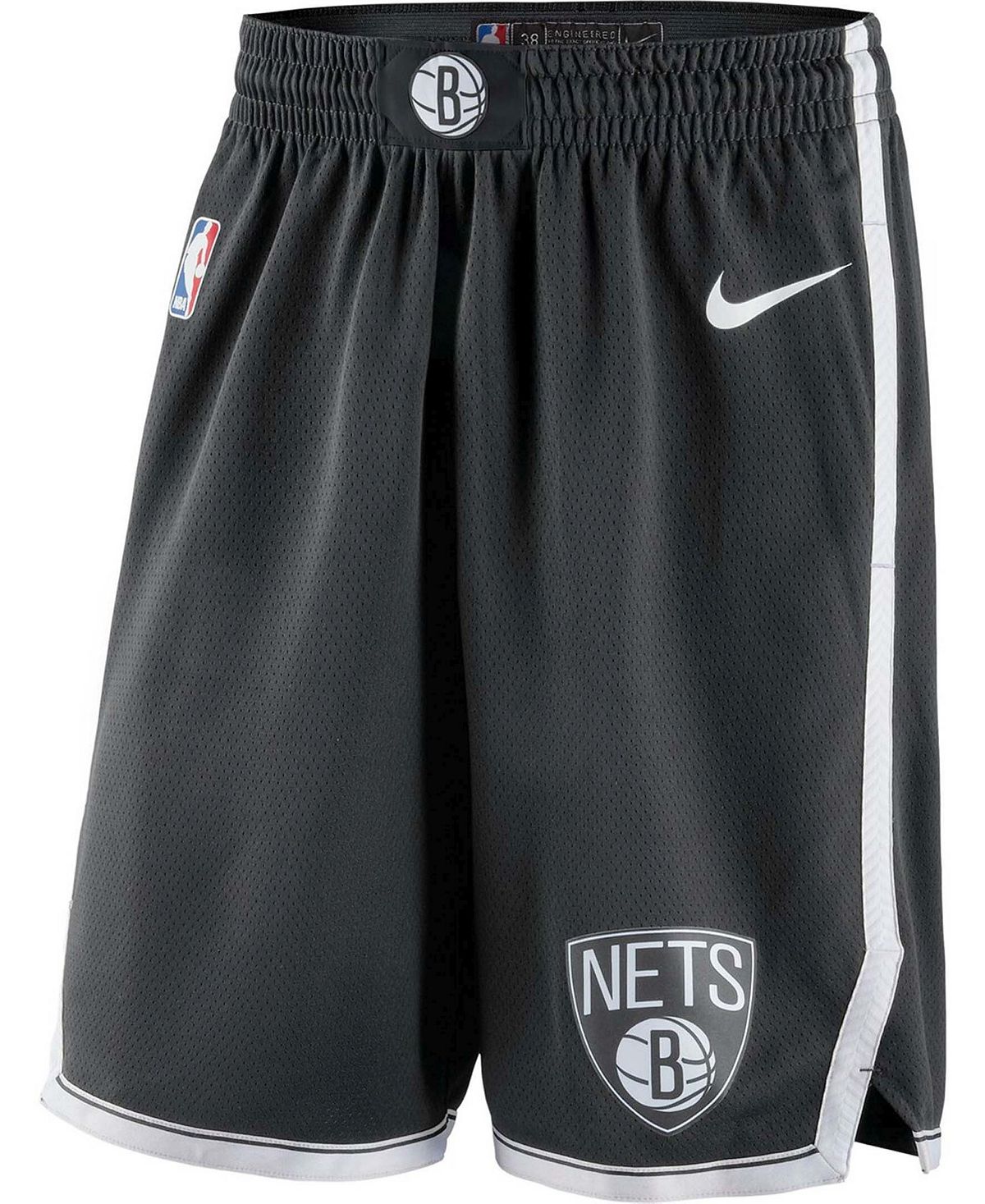 Мужские черные шорты brooklyn nets icon edition swingman 2019/20 Nike, черный штаны nike jordan brooklyn красный