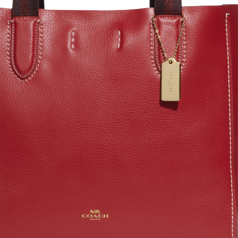 Coach derby tote on sale red