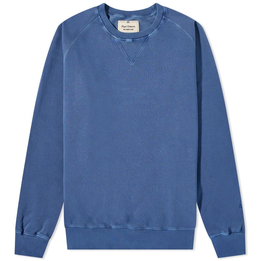 

Толстовка Nigel Cabourn Embroidered Arrow Crew Sweat, Синий