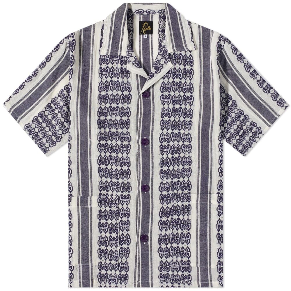 

Рубашка Needles Papillion Stripe Jacquard Vacation Shirt