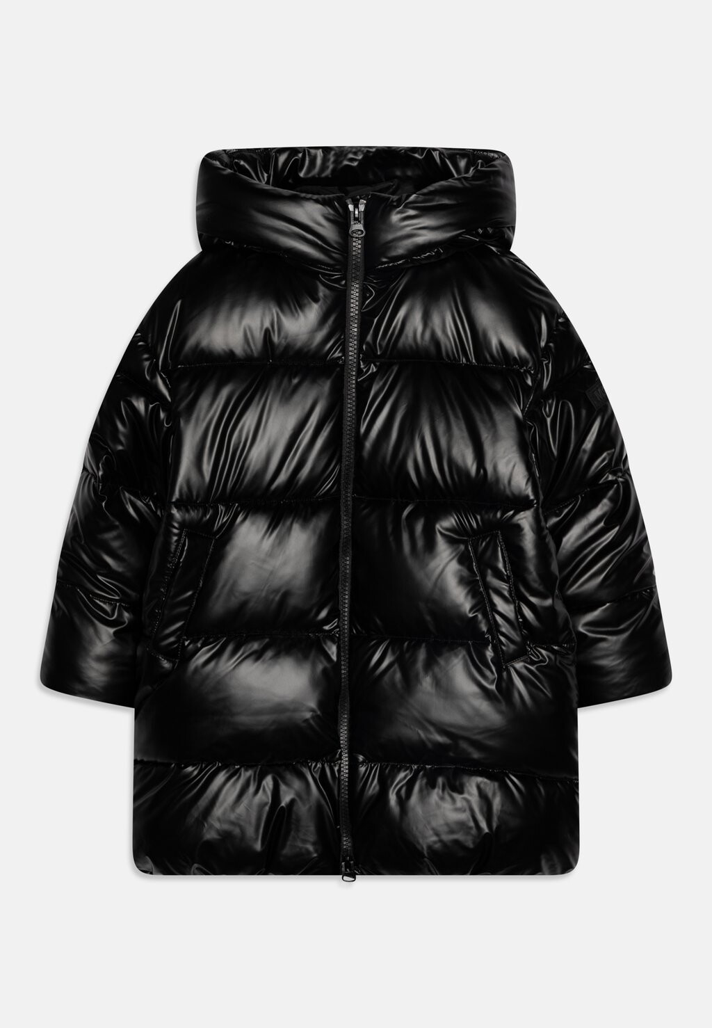 

Зимнее пальто Long Shiny Coated Puffer Monnalisa, черный