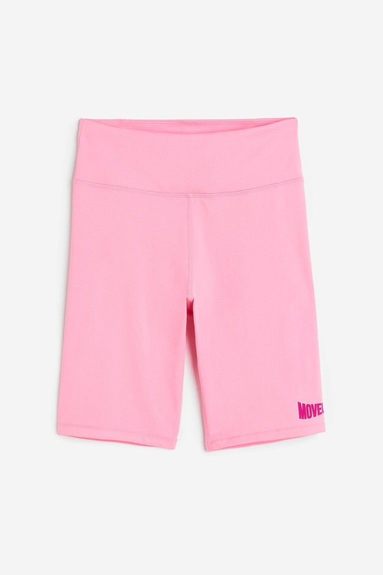 

Короткие тренировочные леггинсы H&M, розовый