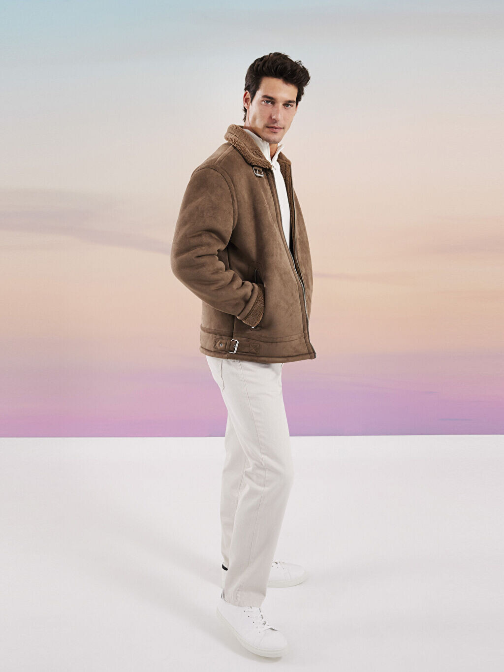 

Мужские брюки Slim Fit из габардина LCW Vision
