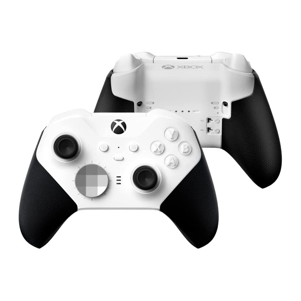 Беспроводной геймпад Microsoft Xbox Elite Series 2, белый/черный беспроводной геймпад microsoft xbox usa spec черный qat 0001