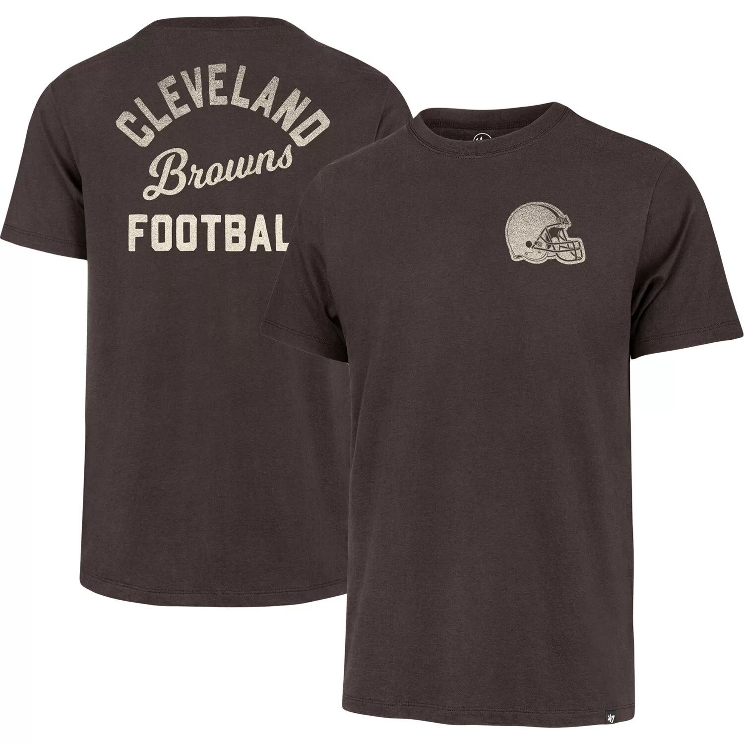 Мужская коричневая футболка Cleveland Browns Turn Back Franklin '47