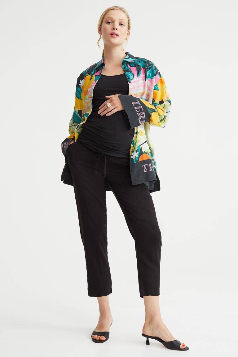 

МАМА Брюки без застежек H&M, черный