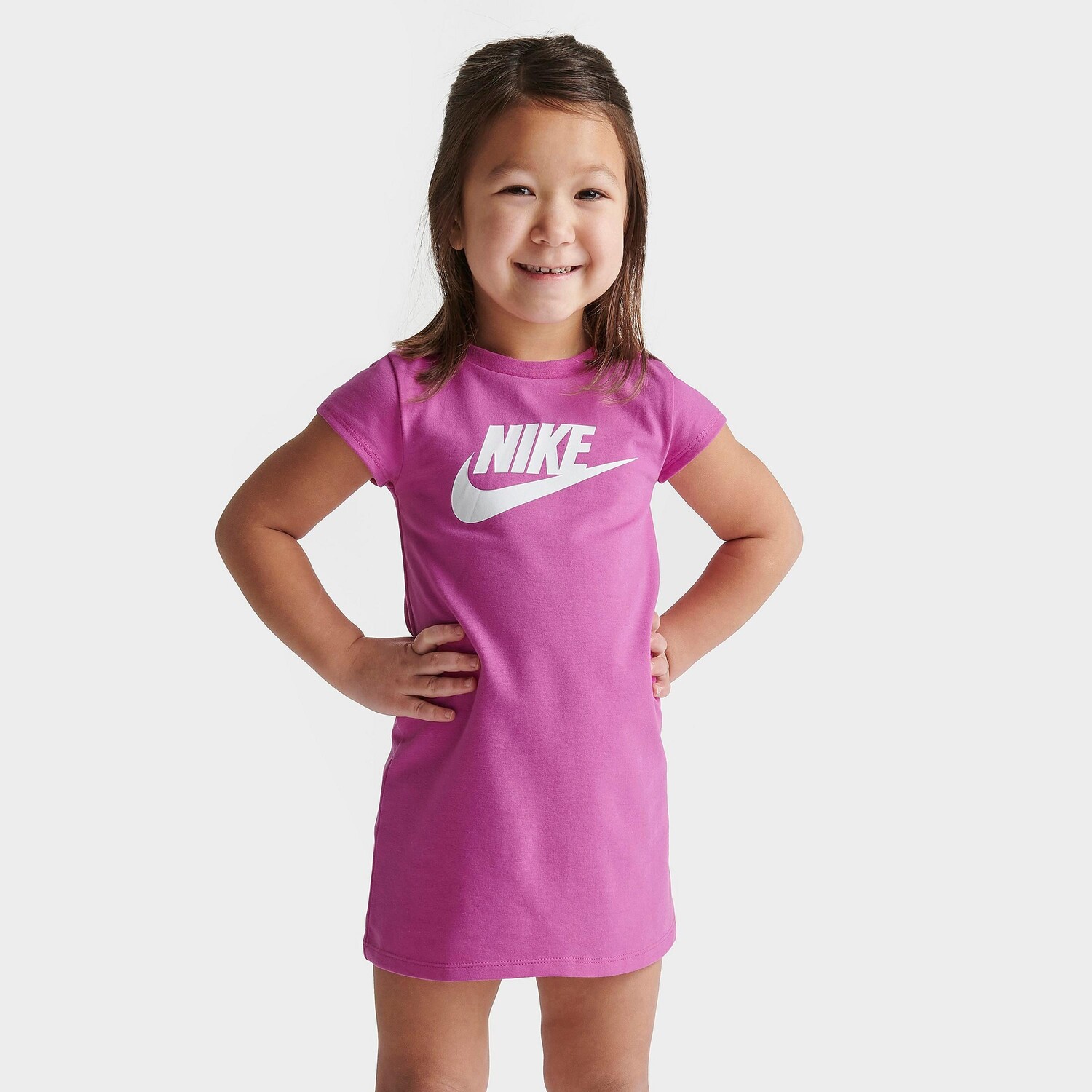 Платье Nike Futura для малышей для девочек, розовый
