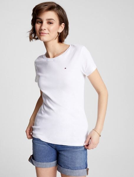

Футболка с круглым вырезом Tommy Hilfiger Essential Favorite, белый