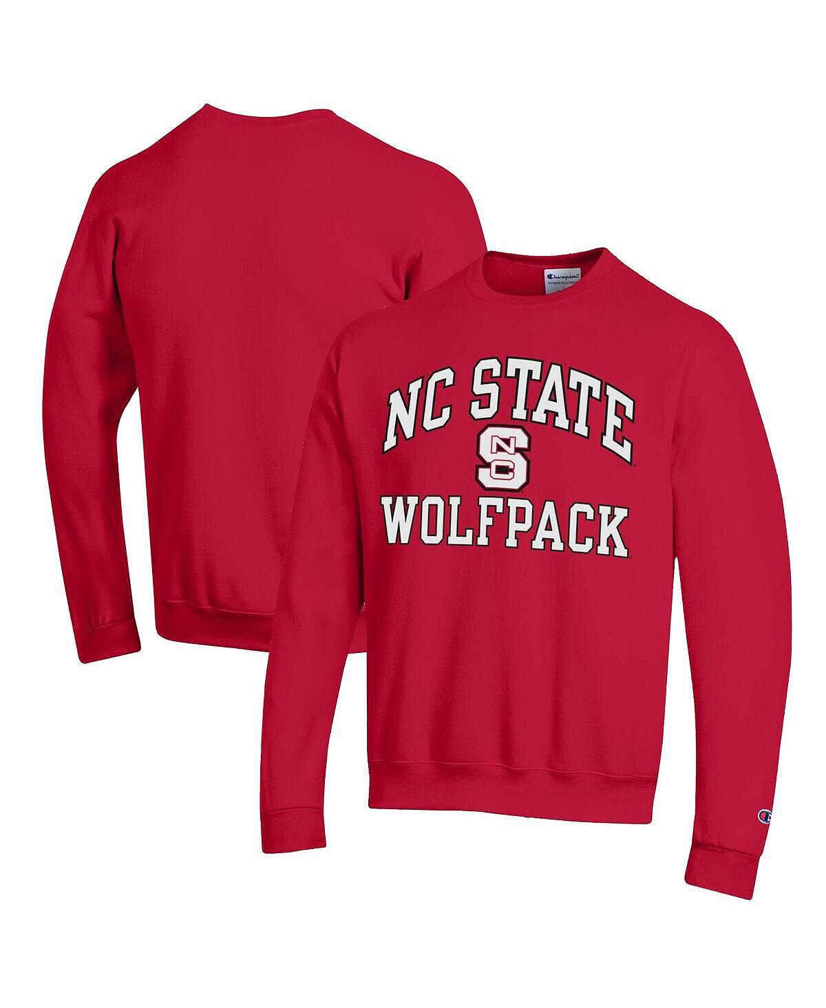 цена Мужская красная толстовка с капюшоном nc state wolfpack high motor pullover Champion, красный