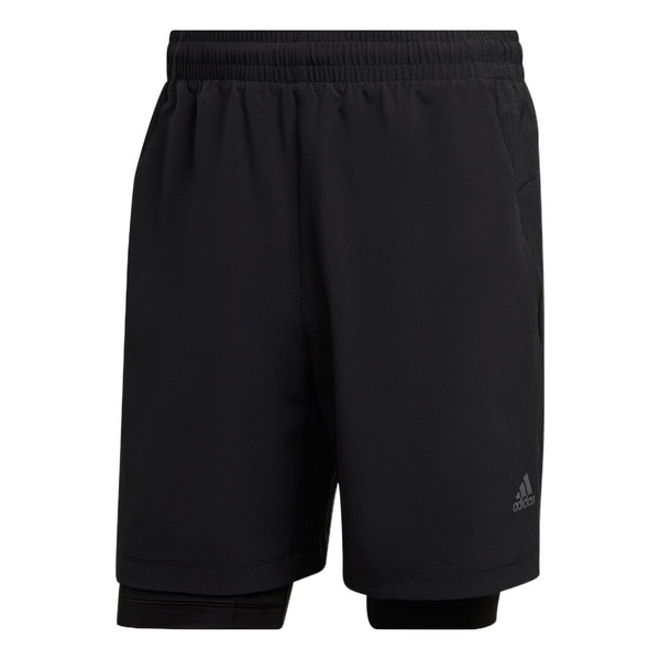 Спортивные шорты Adidas Hiit Spin Sho 2 In 1 Leggings Elastic Waistband, черный