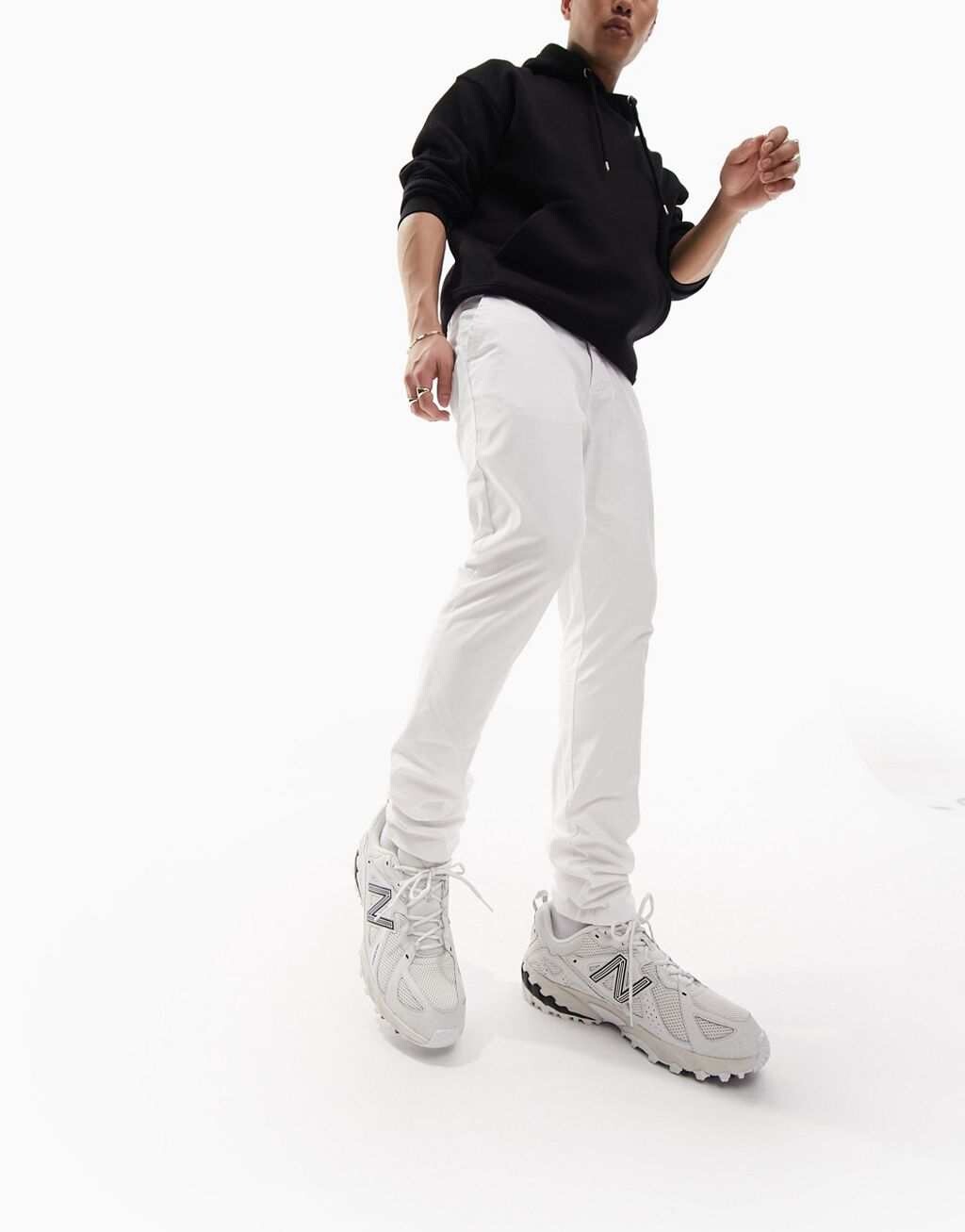 

Белые чиносы скинни ASOS DESIGN