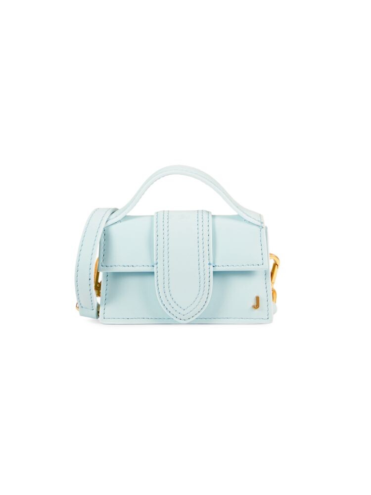 

Кожаная двусторонняя сумка-саквояж Jacquemus, цвет Light Blue