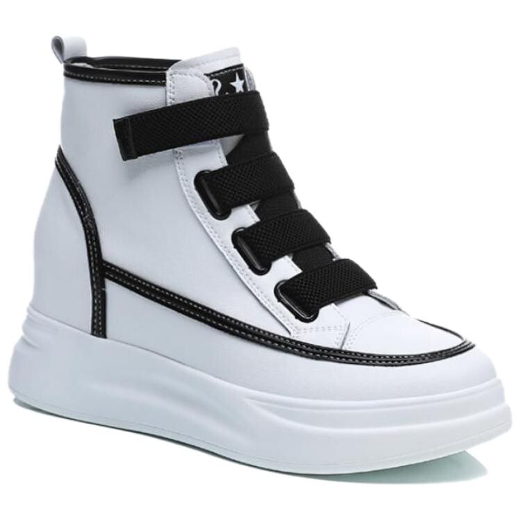 

Туфли женские повседневные Women's Casual Shoes Women's Pooq, цвет White and black plush