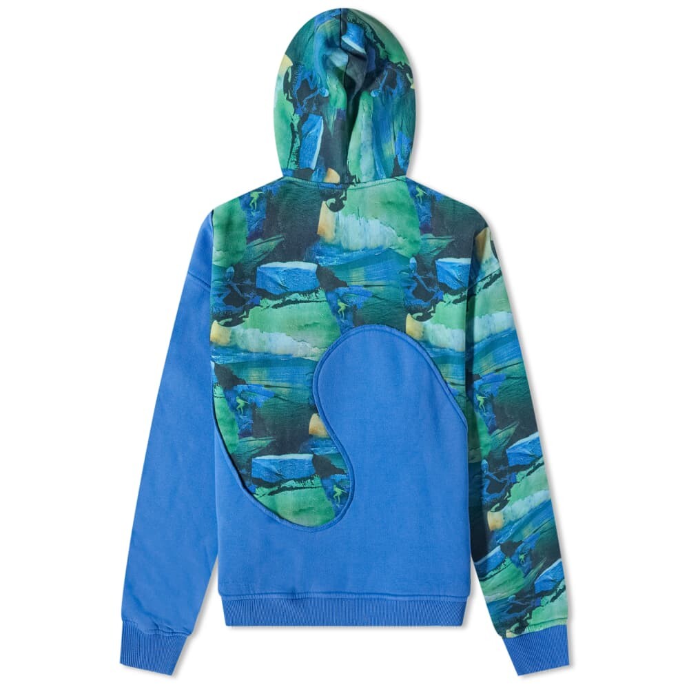 

Толстовка ERL Swirl Fleece Popover Hoody, Синий