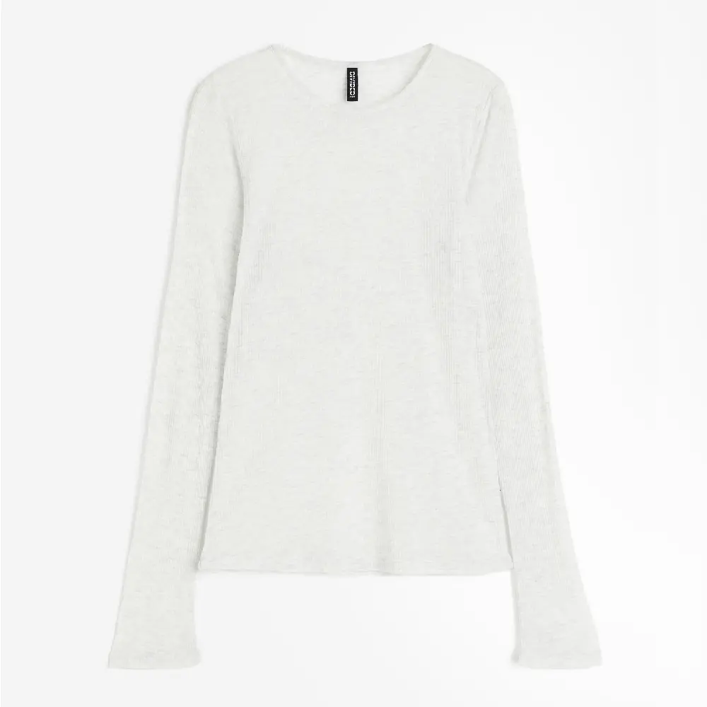

Лонгслив H&M, светло-серый