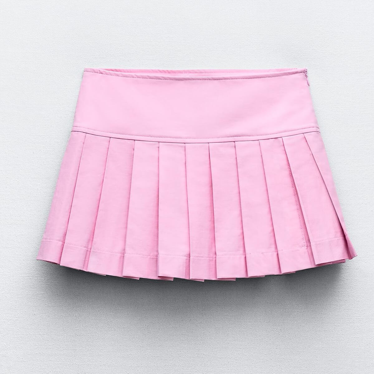 Юбка-шорты Zara Box Pleat, розовый