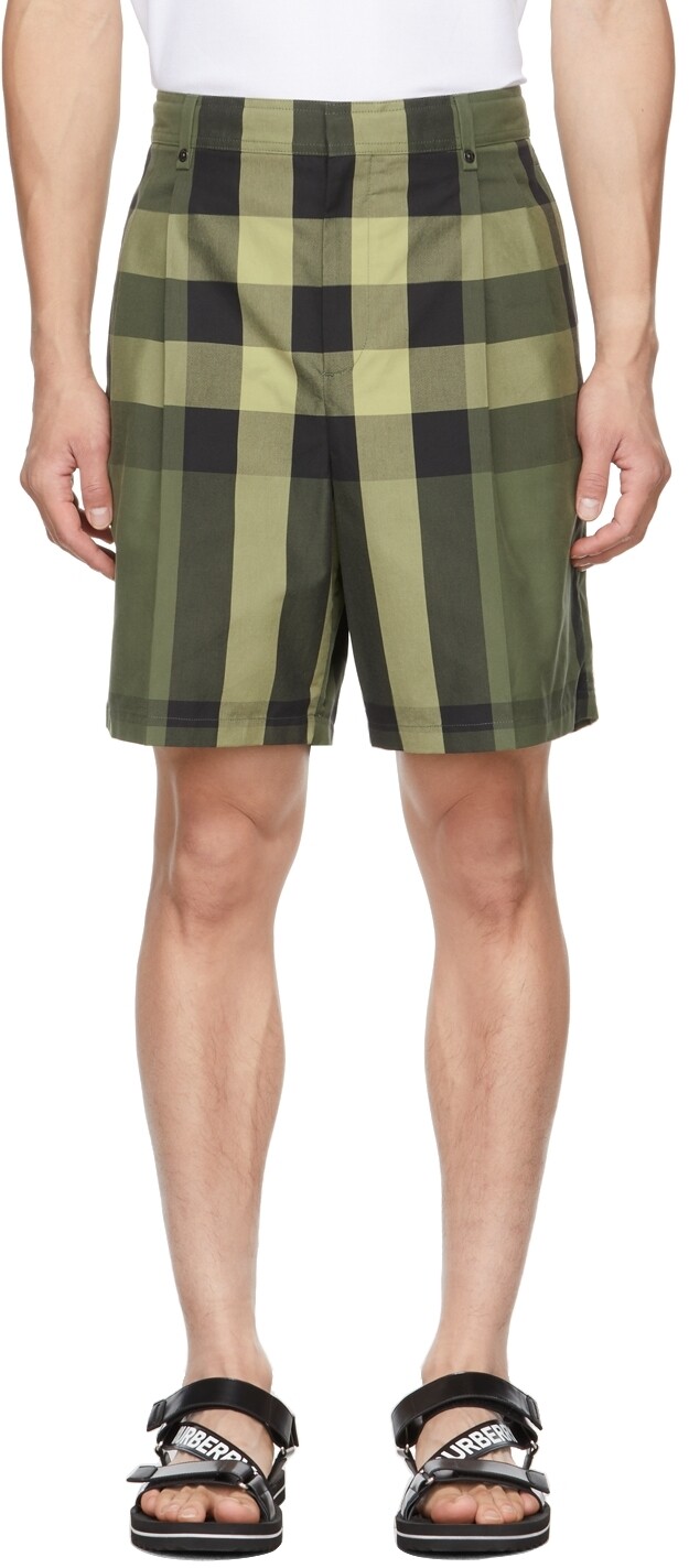 

Зеленые шорты Scott в клетку Burberry