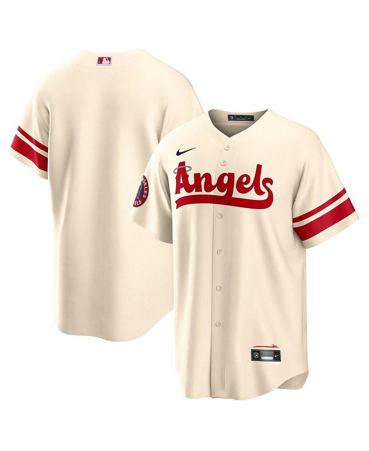 Мужская кремовая футболка los angeles angels 2022 city connect replica team  Nike, кремовый – заказать по выгодной цене из-за рубежа в «CDEK.Shopping»