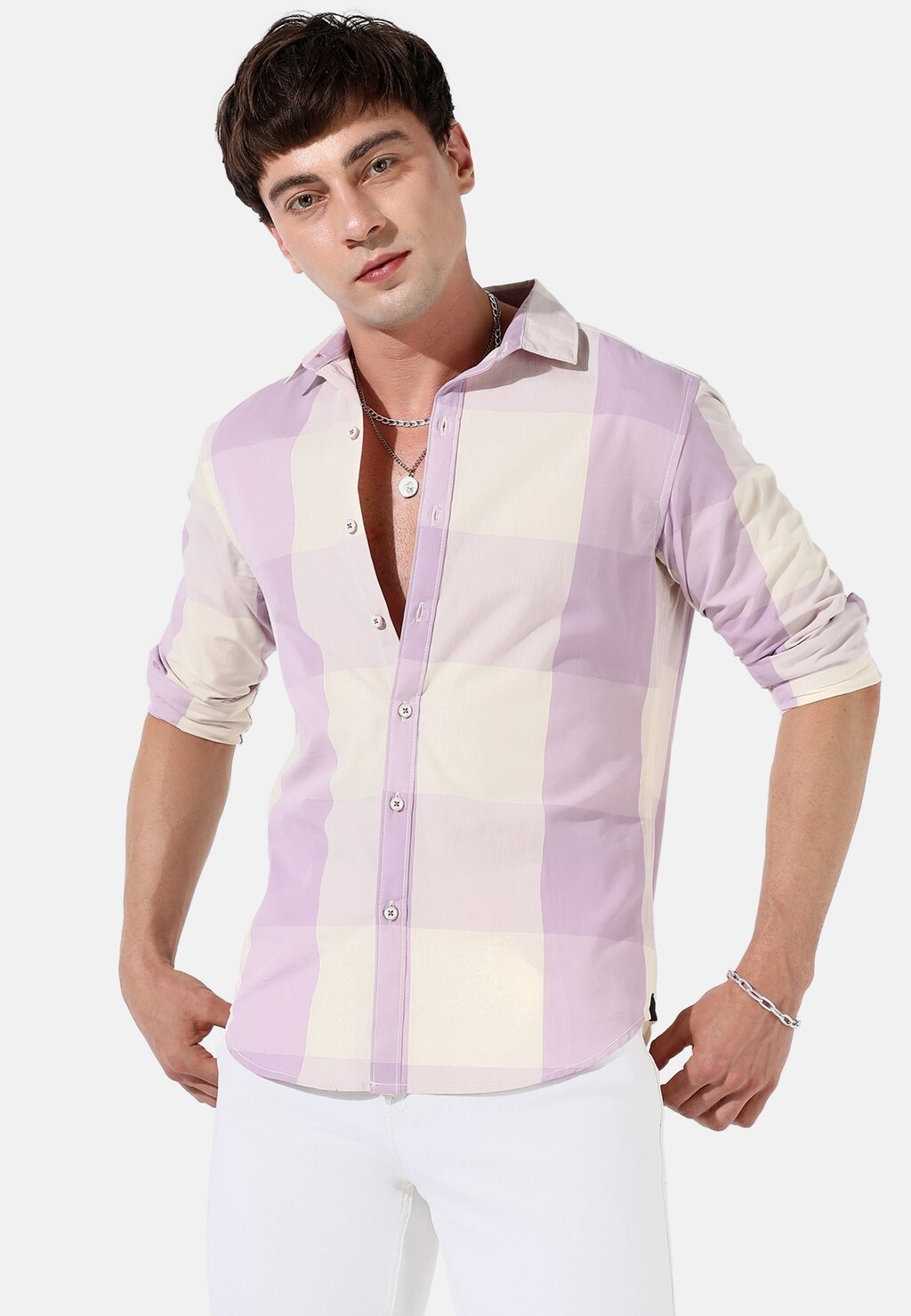 

Рубашка JAYDEN Campus Sutra, цвет lilac