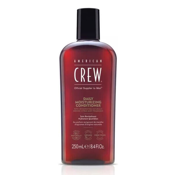 

American Crew Daily Moisturizing веганский увлажняющий кондиционер для сухих волос для мужчин, 250 мл