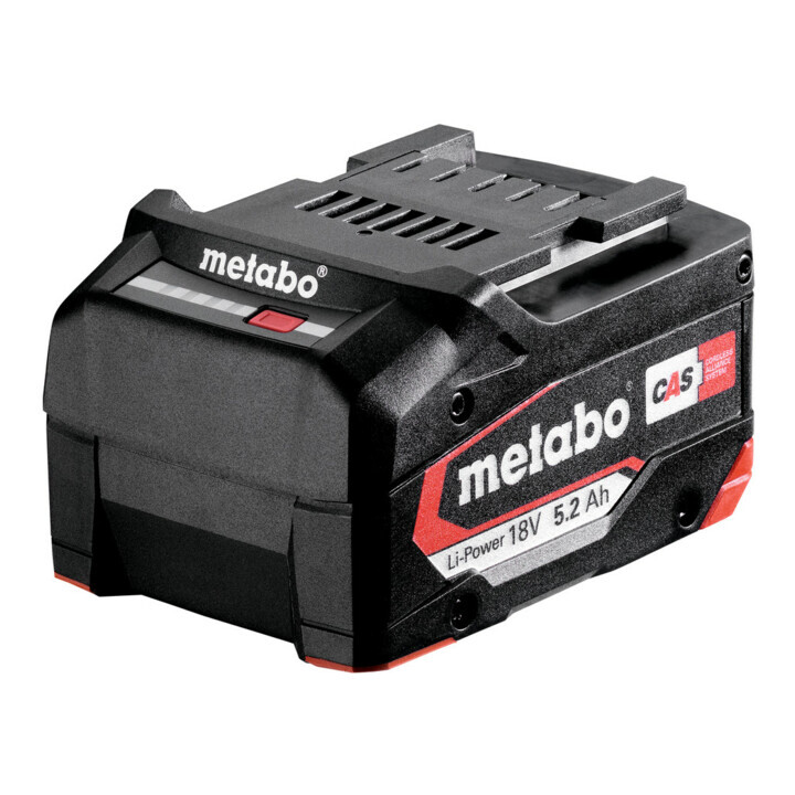 

Аккумуляторный блок Metabo Li-Power 18 В - 5,2 Ач, "ВОЗДУШНОЕ ОХЛАЖДЕНИЕ"
