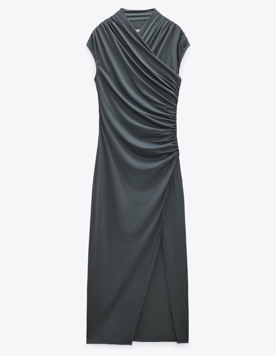 

Платье Zara Long Draped, хаки