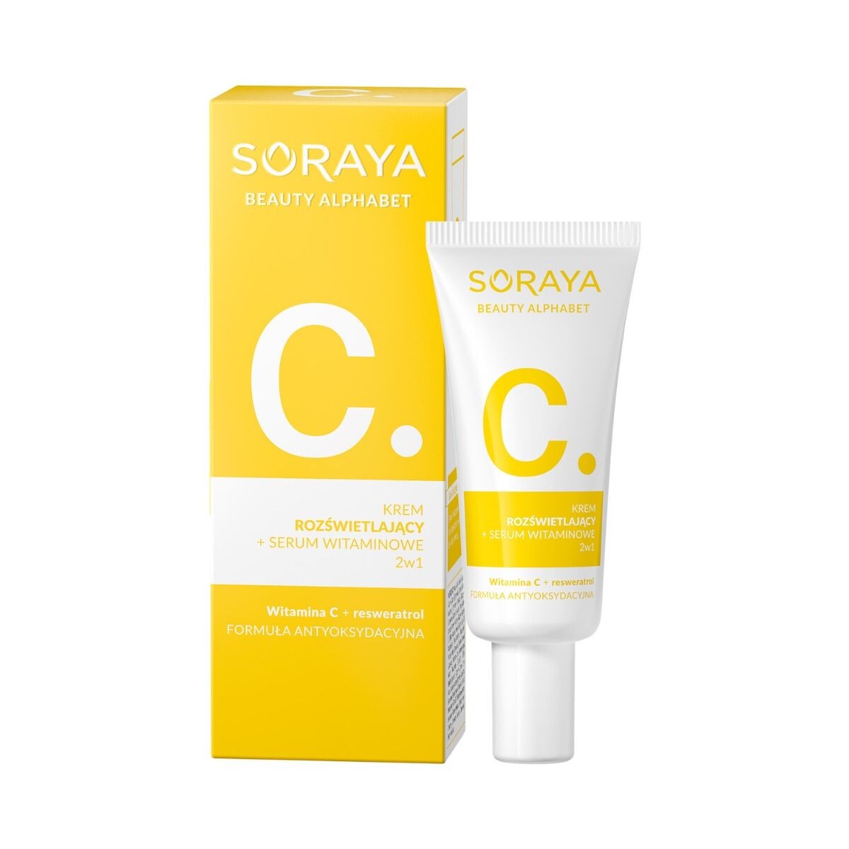 

Soraya Beauty Alphabet Витамин С осветляющий крем + витаминная сыворотка 2в1 30мл