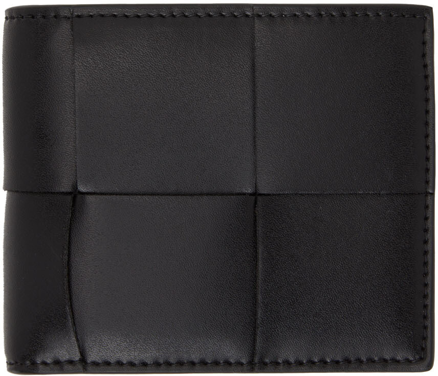 

Черный бумажник в два сложения Bottega Veneta