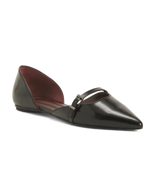 

Кожаные балетки Holly с острым носком Franco Sarto, черный