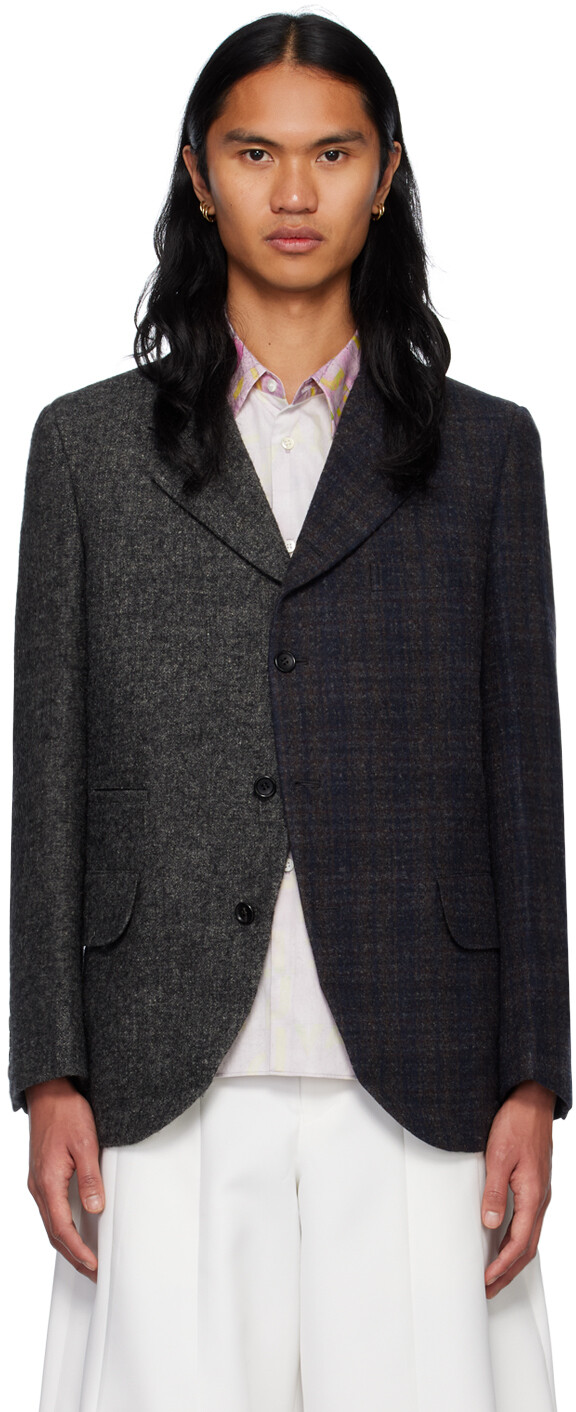 

Серый пиджак со вставками Comme des Garçons Homme Deux