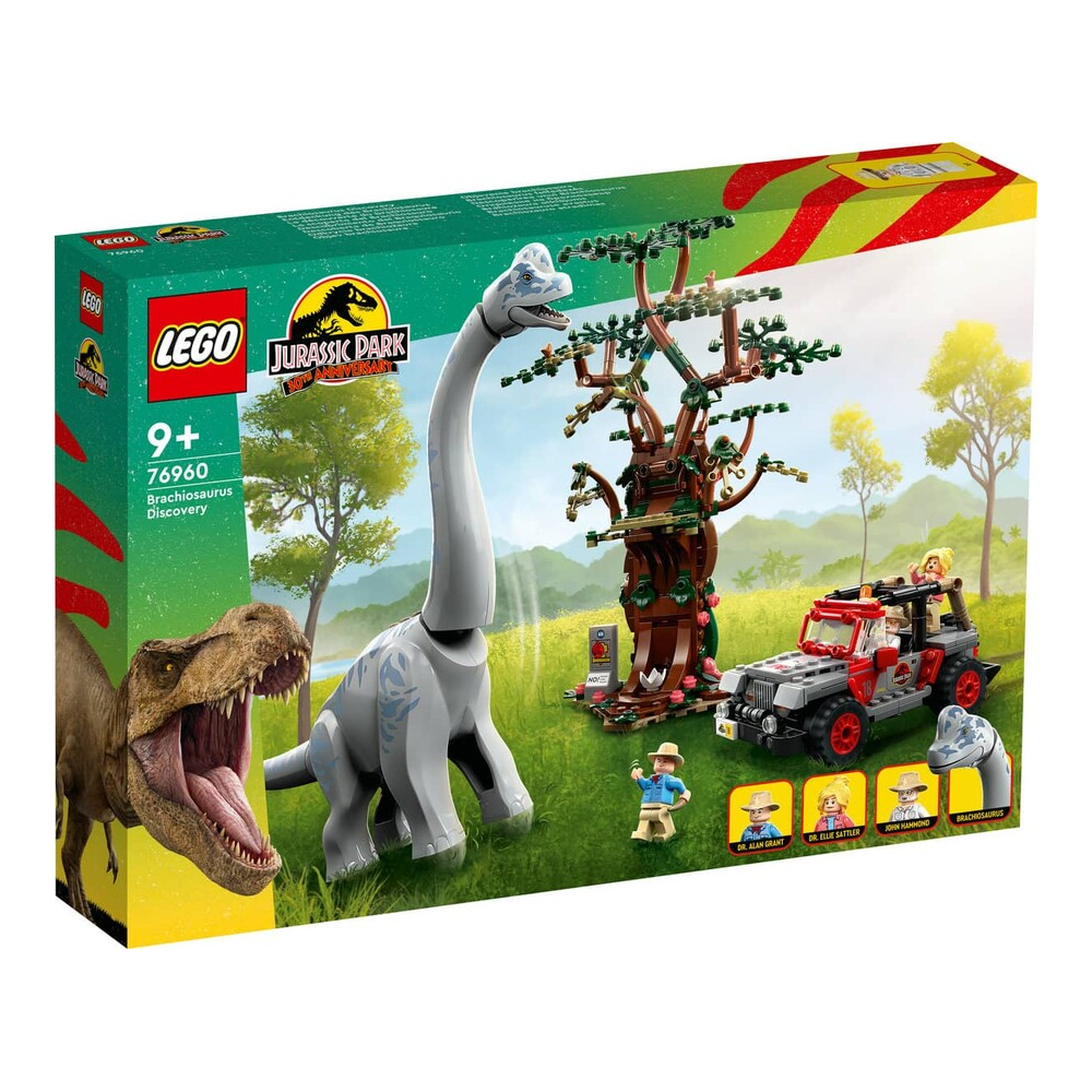 lego 76960 встреча с брахиозавром Конструктор LEGO Jurassic Park Brachiosaurus Discovery 76960, 512 деталей