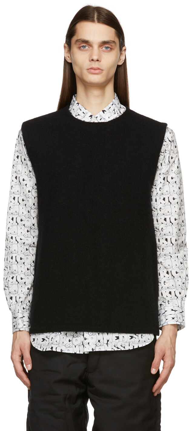 

Черный жилет с круглым вырезом Comme des Garçons Shirt