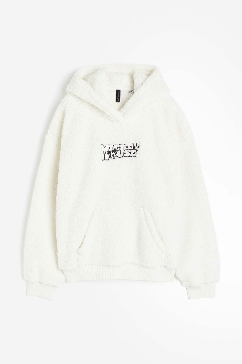 

Худи H&M Mickey Mouse Oversized With Motif, кремовый, Бежевый