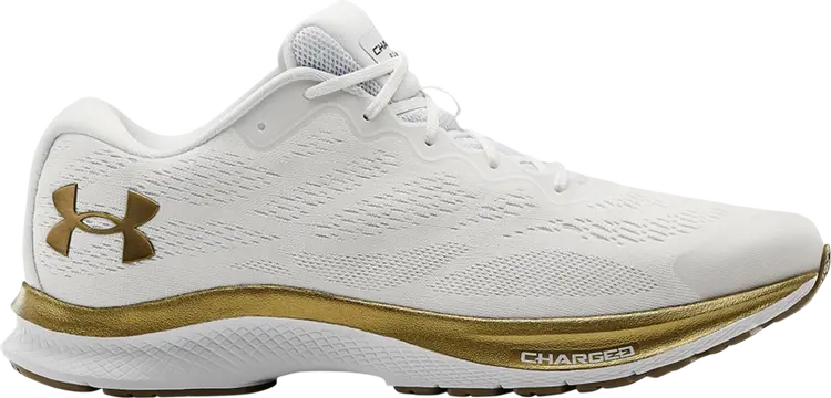 

Кроссовки Under Armour Charged Bandit 6 White Metallic Gold Luster, белый