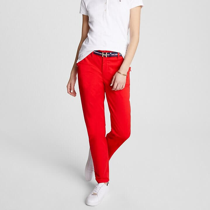 

Брюки чинос Tommy Hilfiger Slim Fit Essential Solid, красный