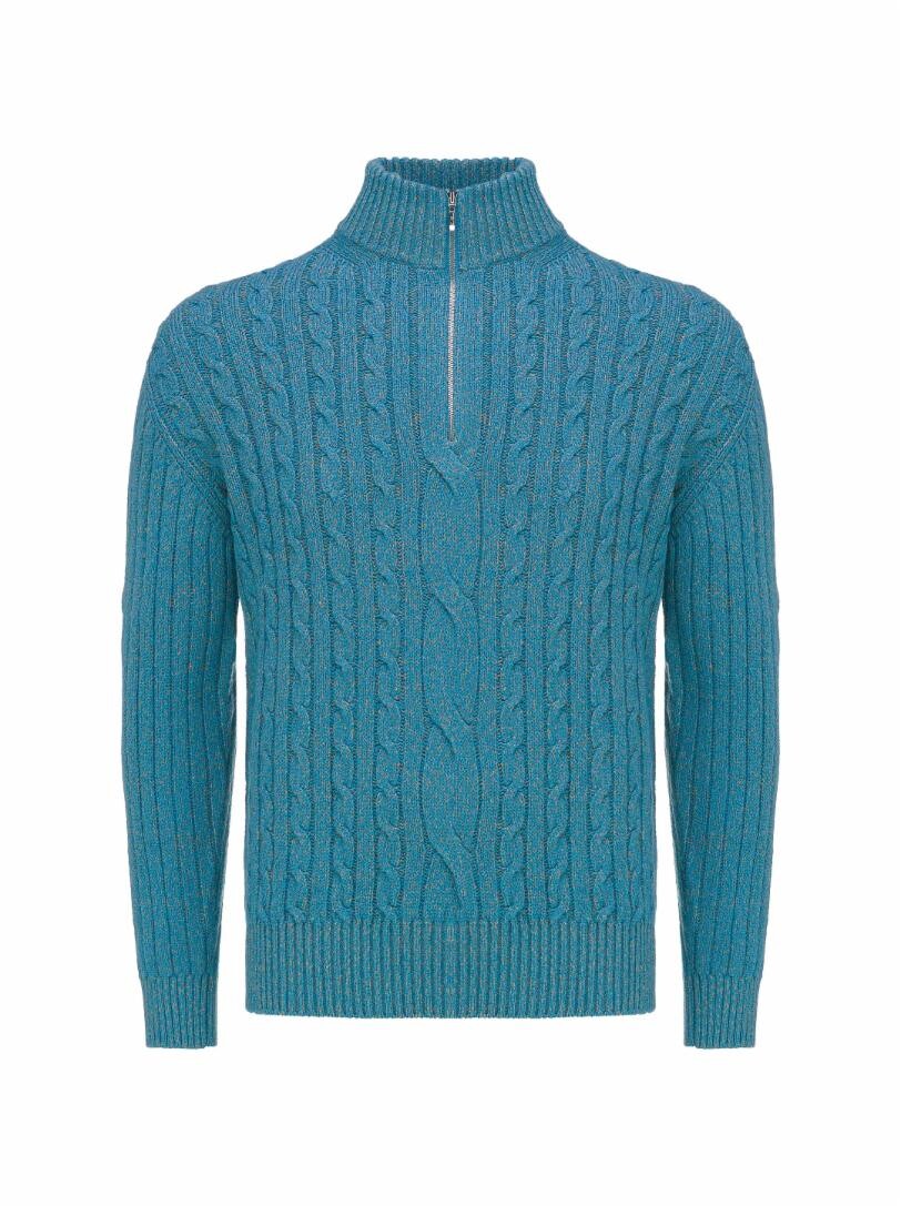 

Свитер с молнией Loro Piana, Синий