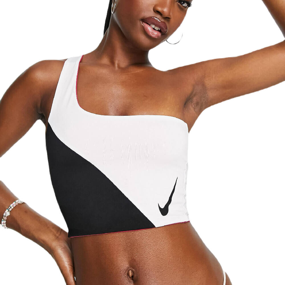 

Топ Nike Swimming Colourblock 3 in 1, черный/белый
